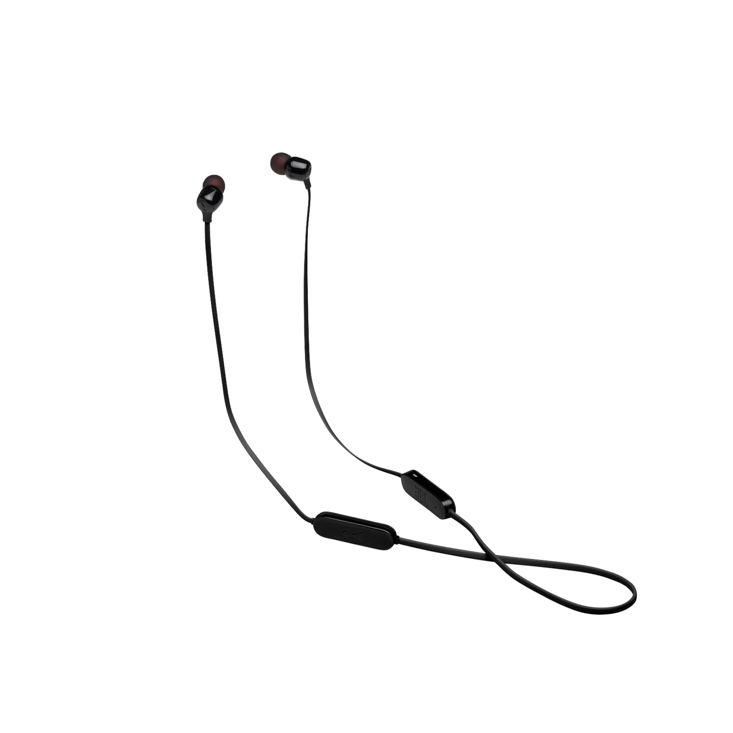 JBL Tune 125BT Wireless In-Ear Headphones, Pure Bass Sound, Lossless 5.0 Bluetooth, 16H Battery, Magnetic Cable, Multi-Point Connection, Voice Assistant, 3-Button Remote with Mic - Black, JBLT125BTBLK