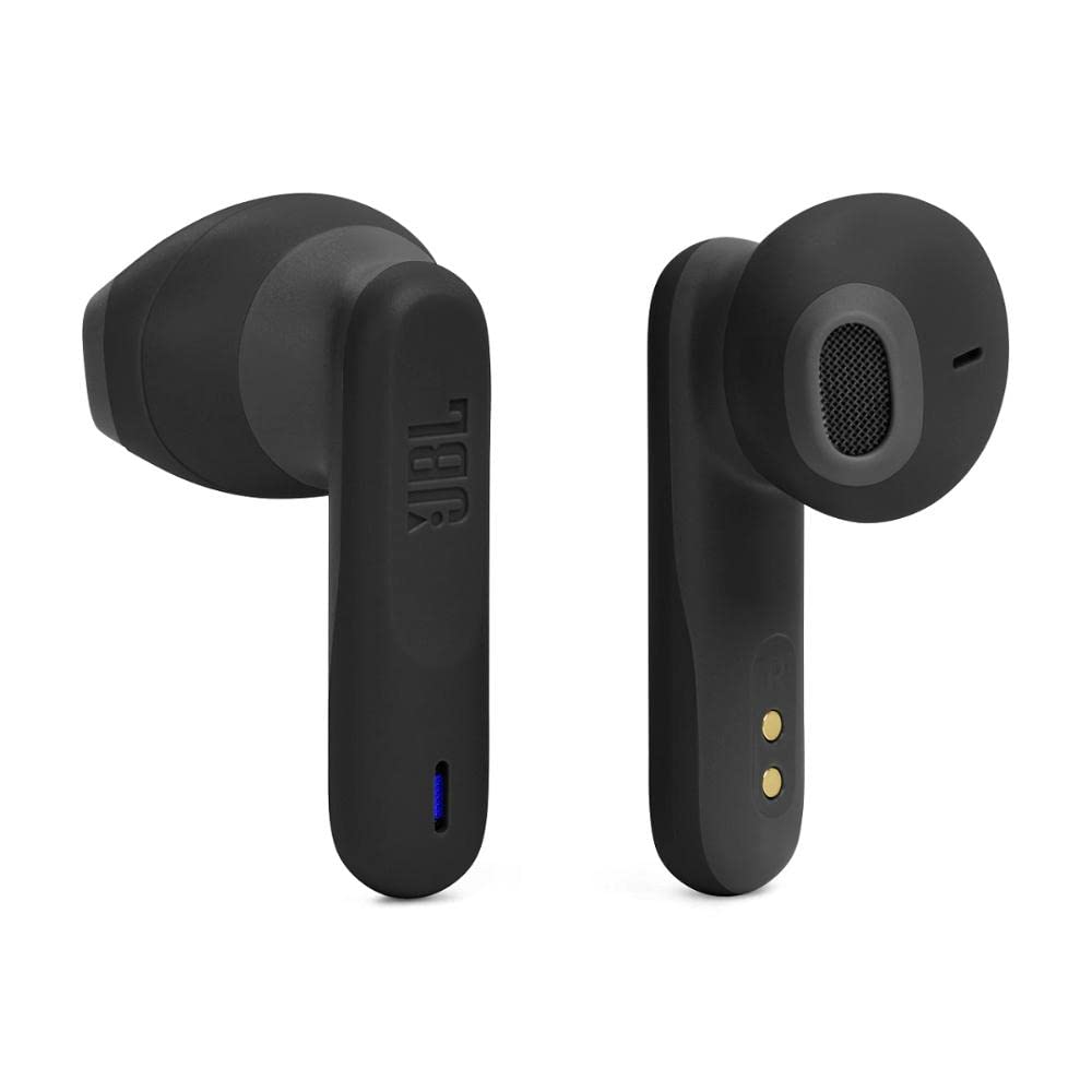 JBL Wave Flex True Wireless Earbuds, Deep Base Sound, Comfortable Fit, 32H Battery, Smart Ambient + Talkthru, Hands-Free Call, VoiceAware, Water and Dust Resistant - Black, JBLWFLEXBLK, Standard