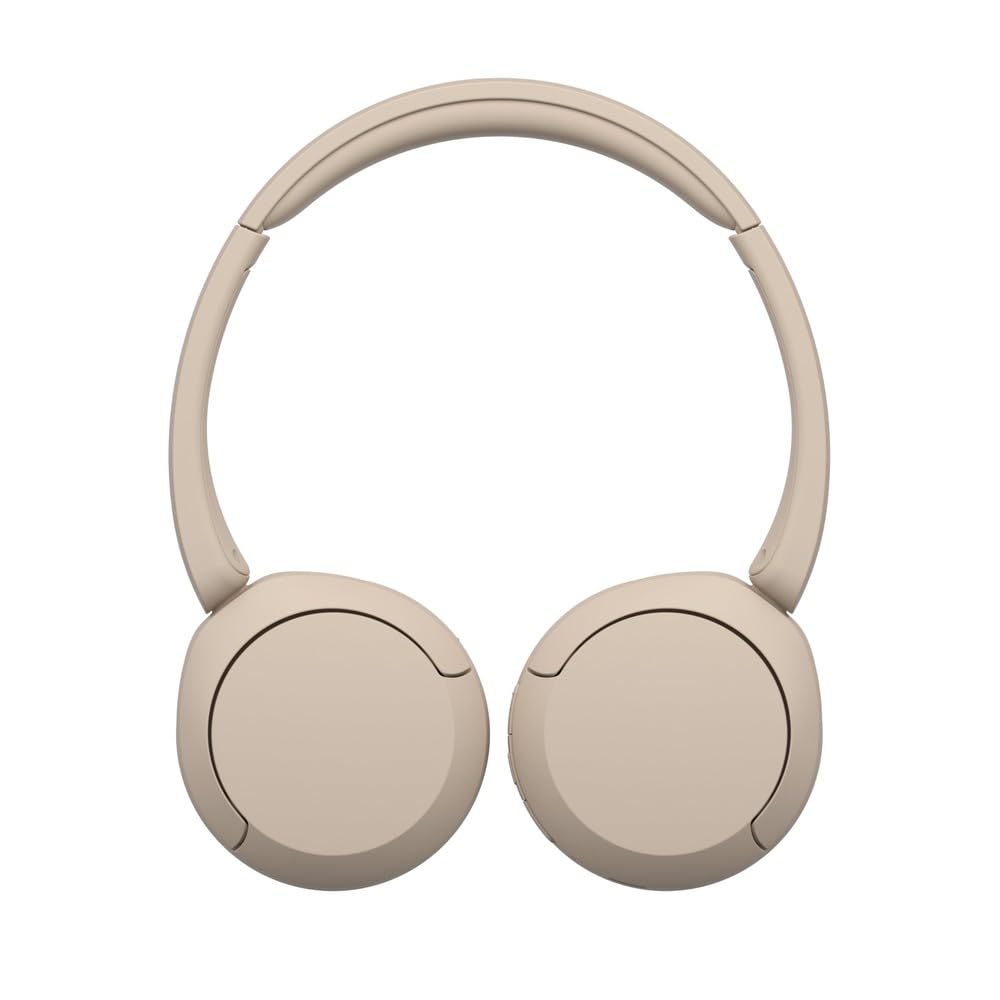 Sony WH-CH520 Wireless Headphones, 50 hours battery life, Clearer hands-free calling, Multipoint Connection, On-ear style, Cream, UAE Model