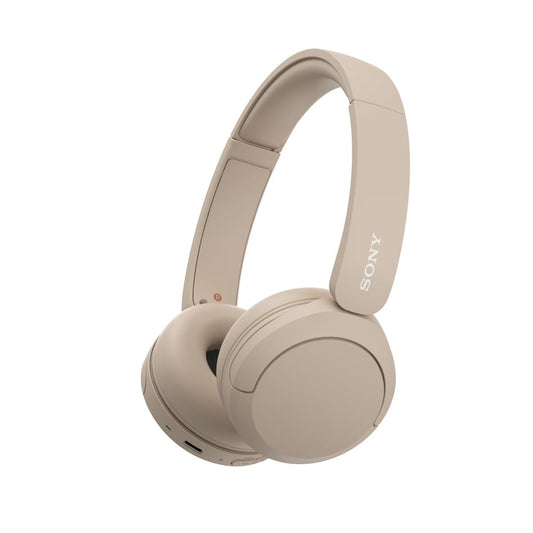 Sony WH-CH520 Wireless Headphones, 50 hours battery life, Clearer hands-free calling, Multipoint Connection, On-ear style, Cream, UAE Model