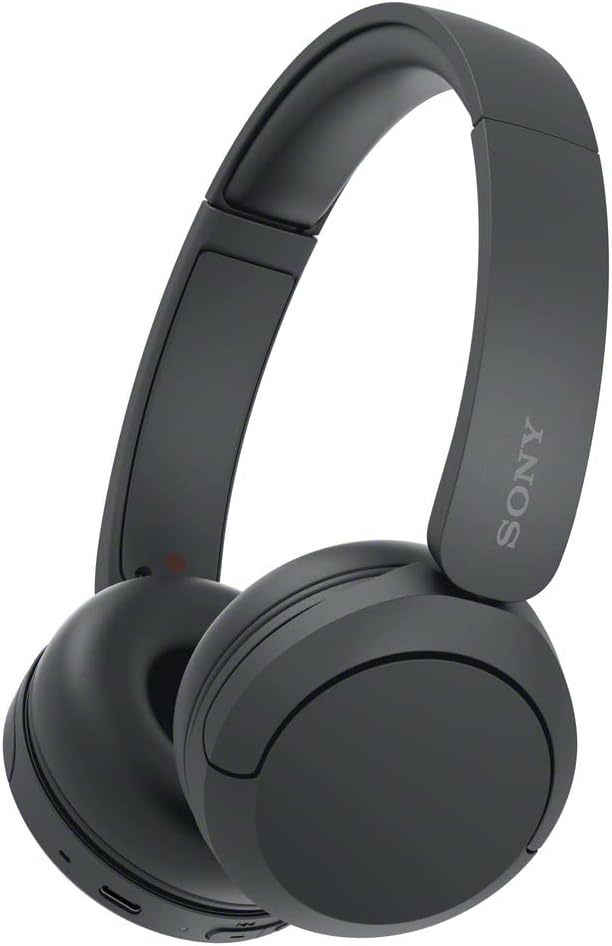 Sony WH-CH520 Wireless Headphones, 50 hours battery life, Clearer hands-free calling, Multipoint Connection, On-ear style, Black, UAE Model