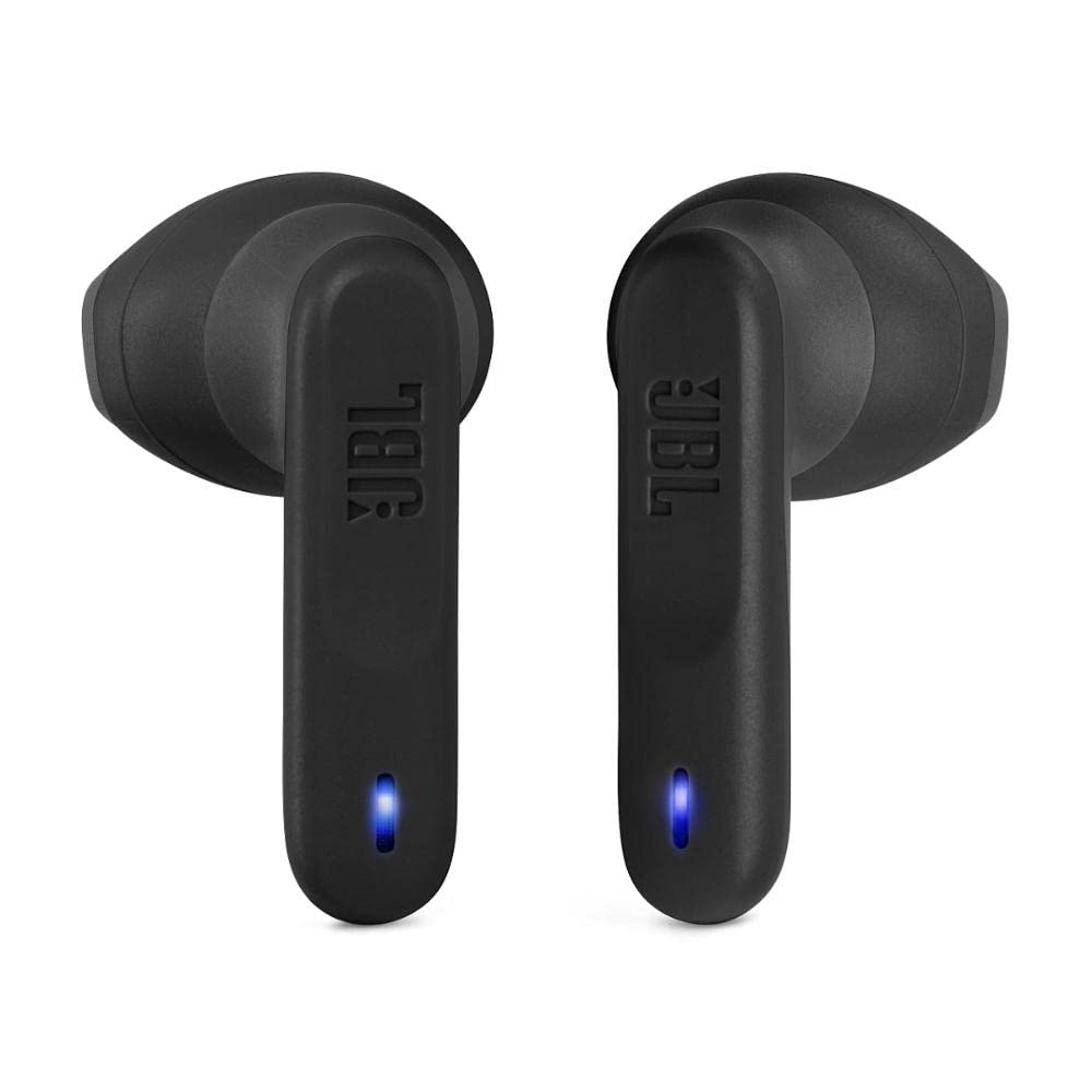 JBL Wave Flex True Wireless Earbuds, Deep Base Sound, Comfortable Fit, 32H Battery, Smart Ambient + Talkthru, Hands-Free Call, VoiceAware, Water and Dust Resistant - Black, JBLWFLEXBLK, Standard