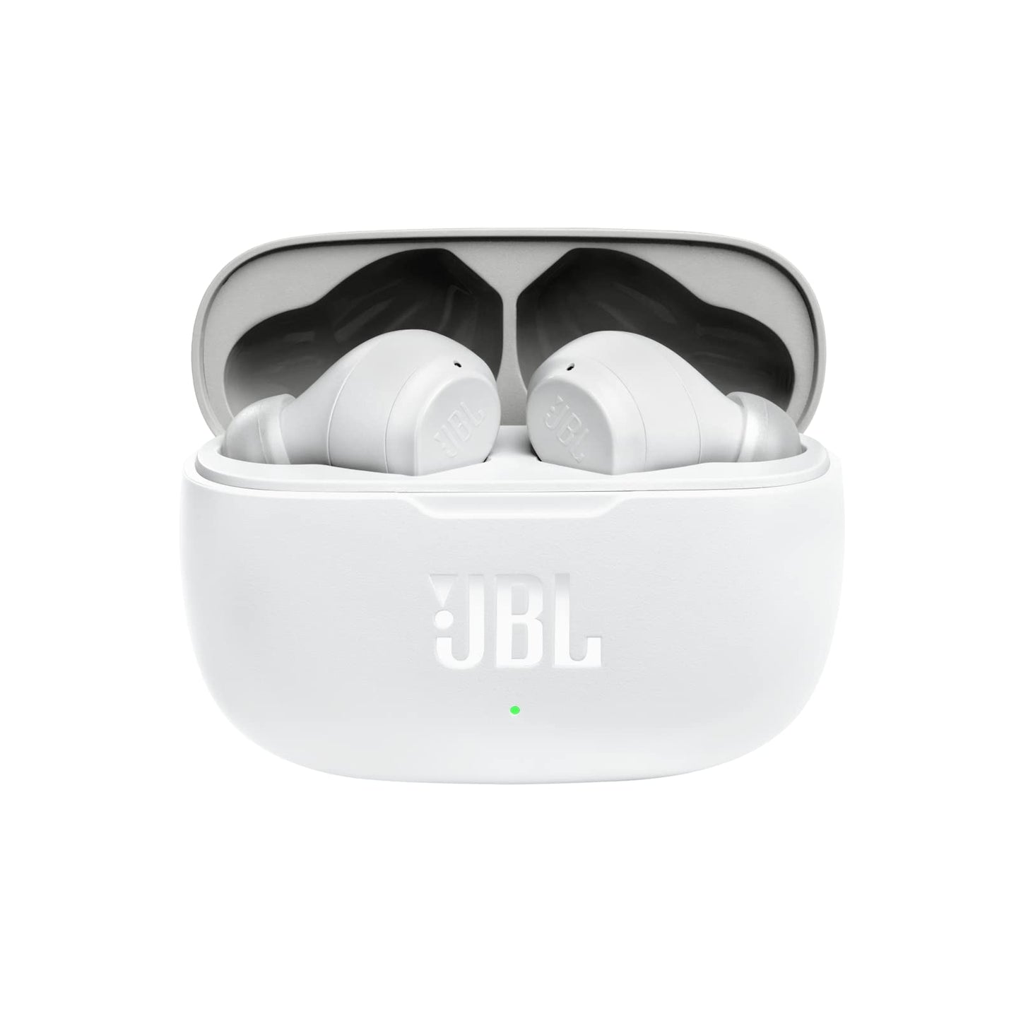 JBL Wave200 True Wireless Earbud Headphones, Deep Powerful Bass, 20H Battery, Dual Connect, Hand-Free Call, Voice Assistant, Comfortable Fit, IPX2 Sweatproof, Pocket Friendly - White, JBLW200TWSWHT