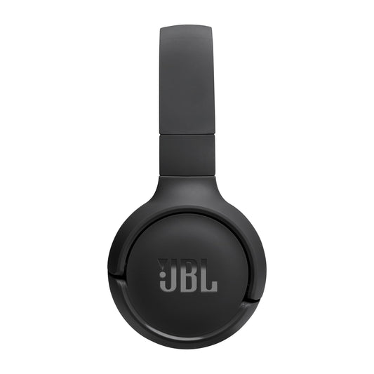 JBL Tune 520BT Wireless On-Ear Headphones, Pure Bass Sound, 57H Battery with Speed Charge, Hands-Free Call + Voice Aware, Multi-Point Connection, Lightweight and Foldable - Black, JBLT520BTBLKEU