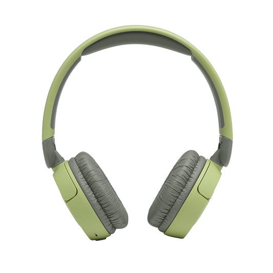 JBL JR310BT Ultra Portable Kids Wireless On-Ear Headphones with Safe Sound, Built-In Mic, 30 Hours Battery, Soft Padded Headband and Ear Cushion - Green, JBLJR310BTGRN, One size