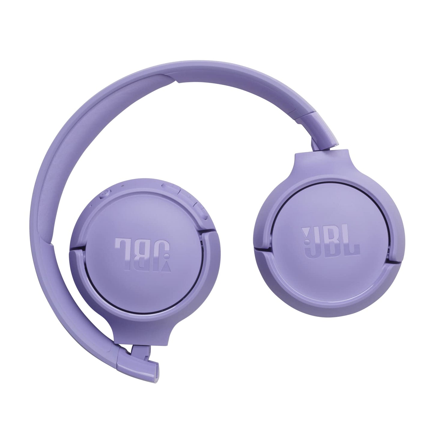 JBL Tune 520BT Wireless On-Ear Headphones, Pure Bass Sound, 57H Battery with Speed Charge, Hands-Free Call + Voice Aware, Multi-Point Connection, Lightweight and Foldable - Purple, JBLT520BTPUREU