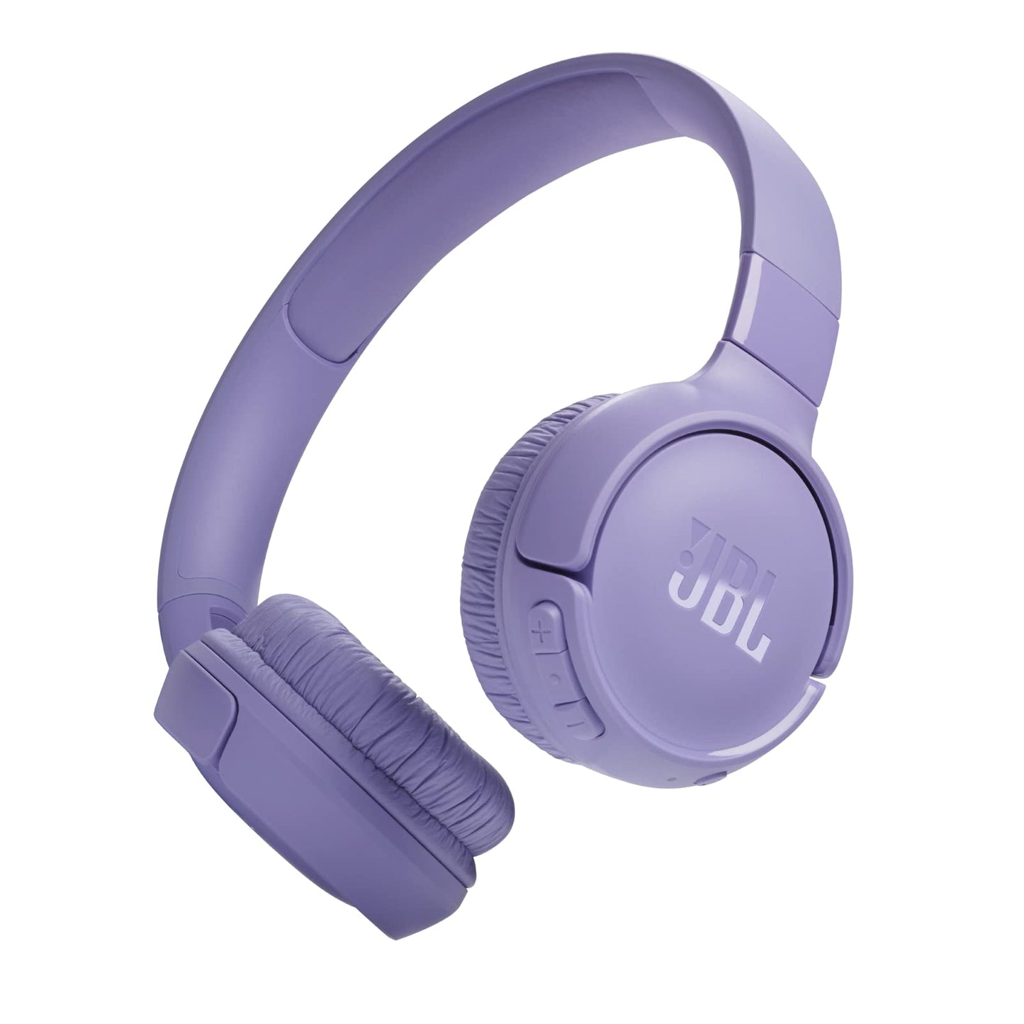 JBL Tune 520BT Wireless On-Ear Headphones, Pure Bass Sound, 57H Battery with Speed Charge, Hands-Free Call + Voice Aware, Multi-Point Connection, Lightweight and Foldable - Purple, JBLT520BTPUREU