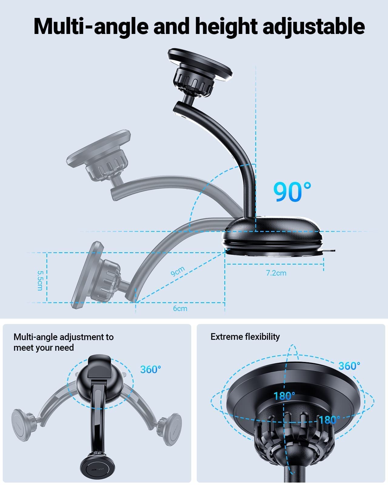 Acefast d7 multifunctional magnetic car holder