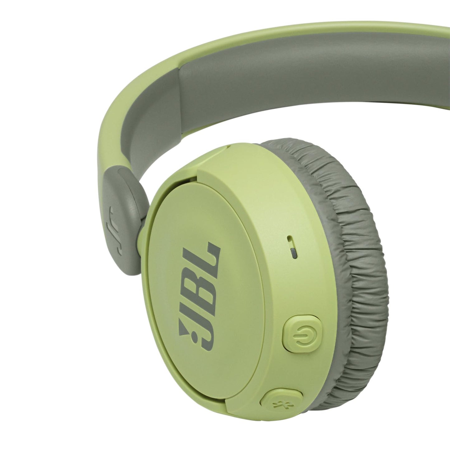 JBL JR310BT Ultra Portable Kids Wireless On-Ear Headphones with Safe Sound, Built-In Mic, 30 Hours Battery, Soft Padded Headband and Ear Cushion - Green, JBLJR310BTGRN, One size