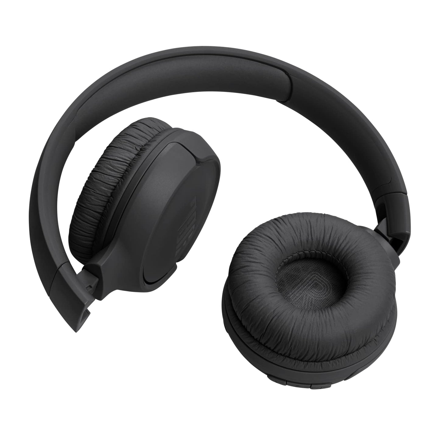 JBL Tune 520BT Wireless On-Ear Headphones, Pure Bass Sound, 57H Battery with Speed Charge, Hands-Free Call + Voice Aware, Multi-Point Connection, Lightweight and Foldable - Black, JBLT520BTBLKEU