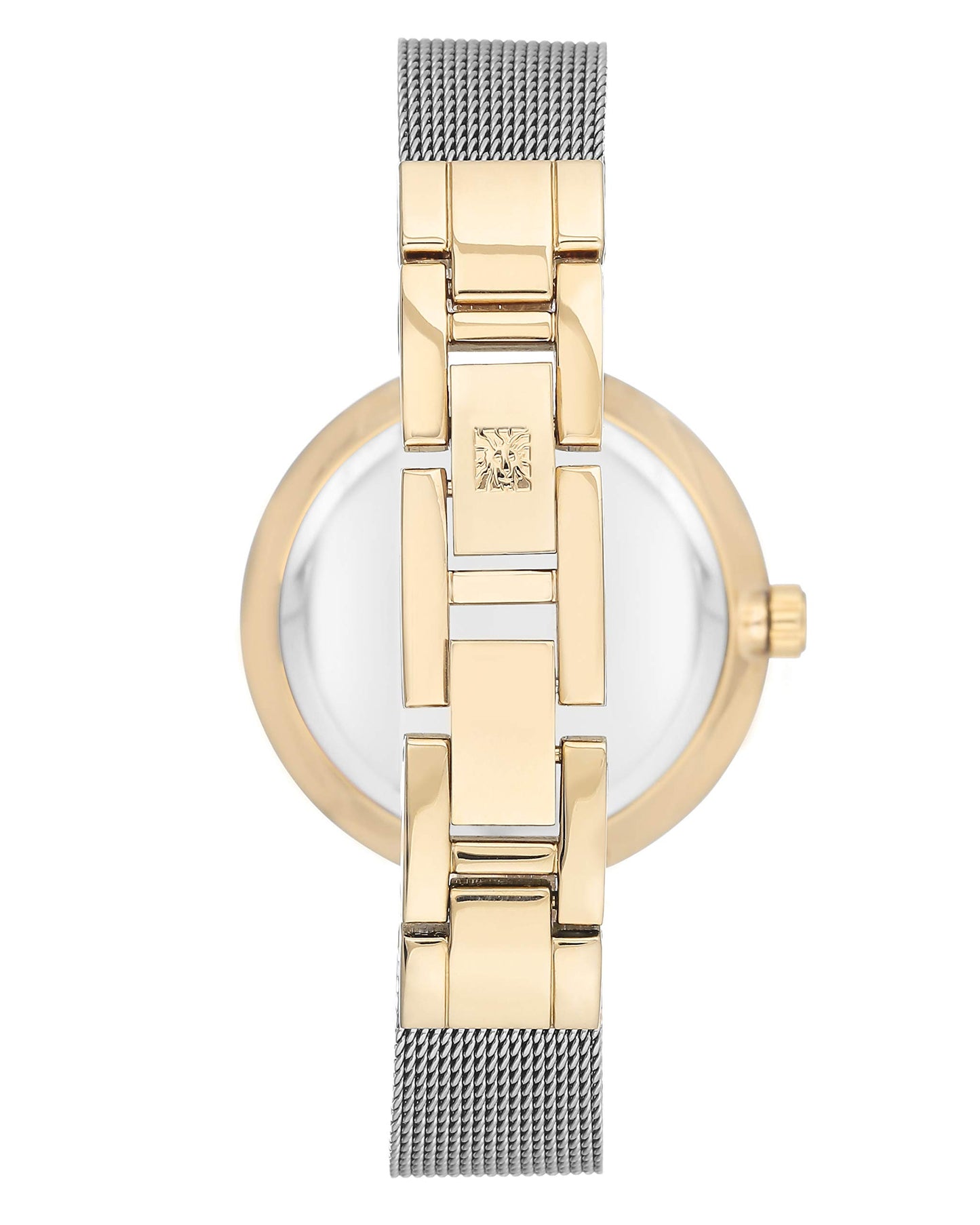 Anne Klein Women's Premium Crystal Accented Mesh Bracelet Watch