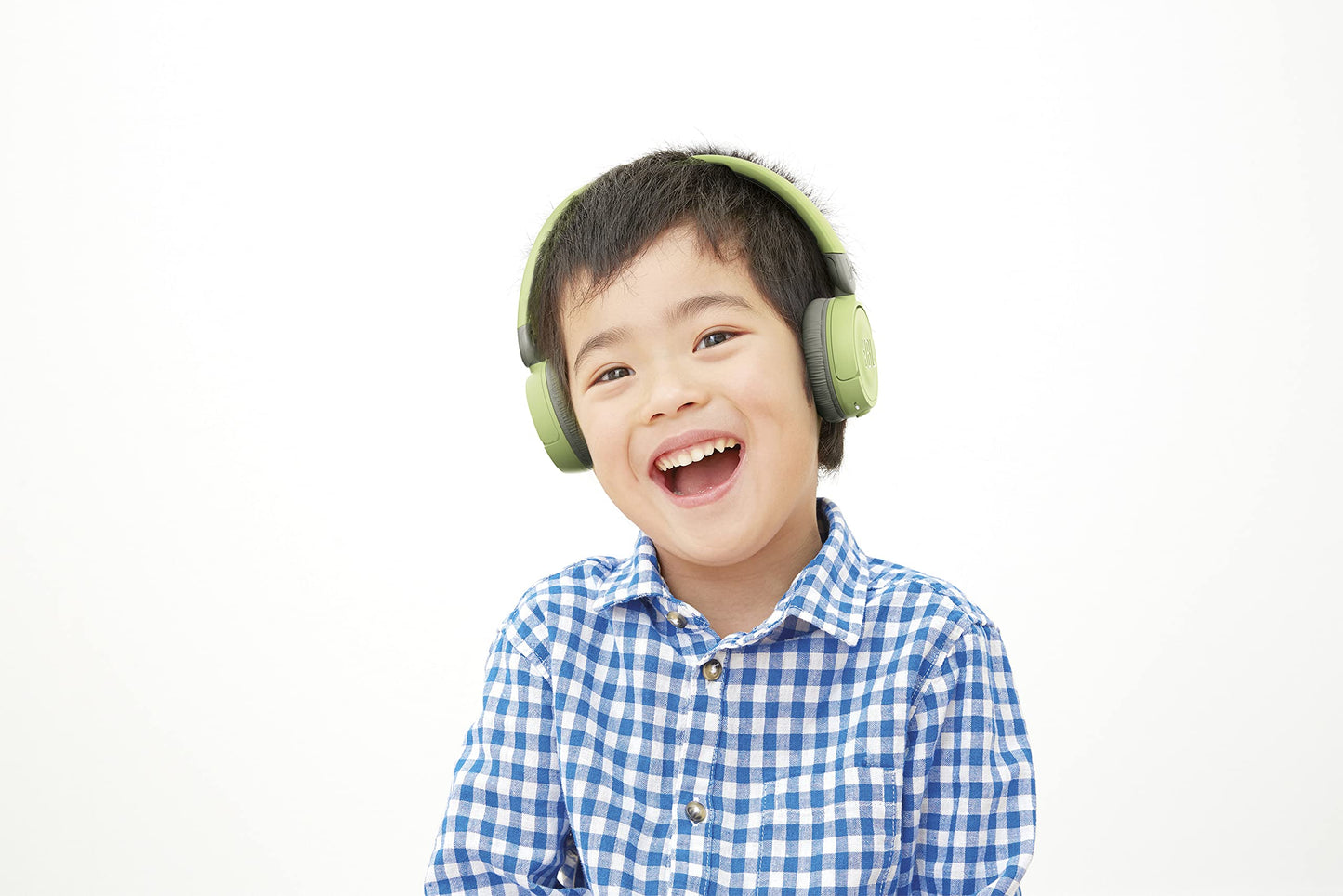 JBL JR310BT Ultra Portable Kids Wireless On-Ear Headphones with Safe Sound, Built-In Mic, 30 Hours Battery, Soft Padded Headband and Ear Cushion - Green, JBLJR310BTGRN, One size