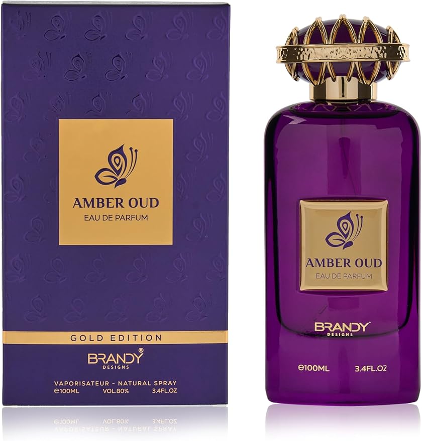 Brandy Designs Amber Oud Eau de Parfum 100ml - Luxury Fragrance for Men and Women