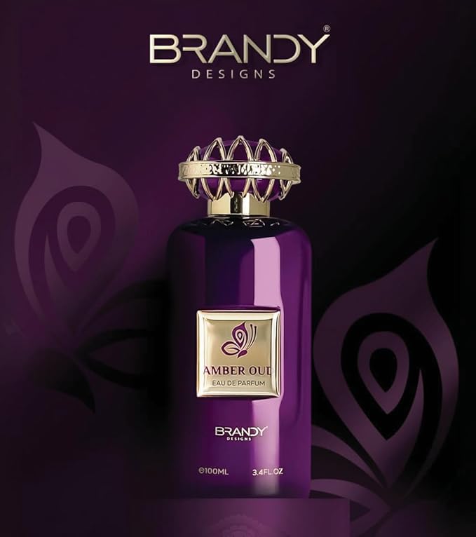 Brandy Designs Amber Oud Eau de Parfum 100ml - Luxury Fragrance for Men and Women