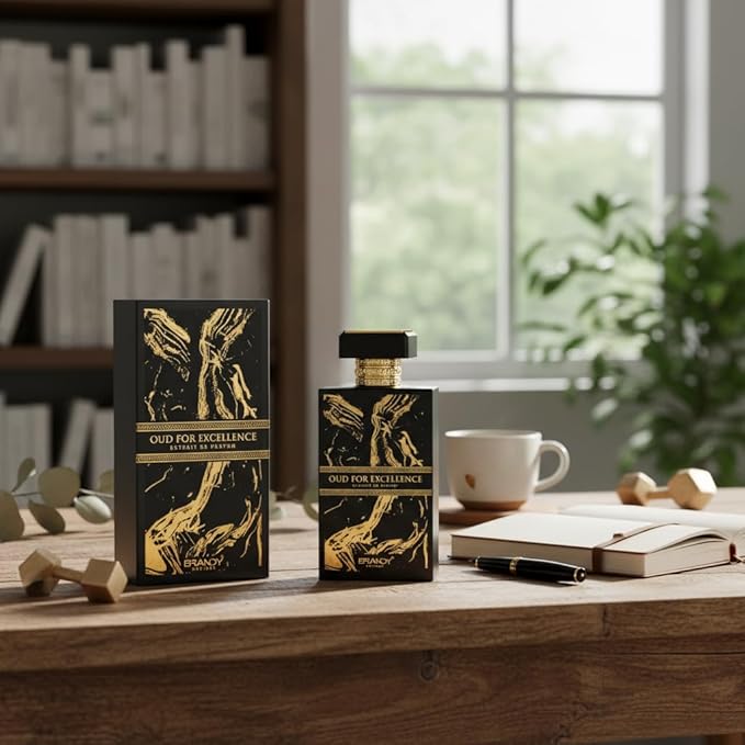 Brandy Designs Oud For Excellence, Unisex Eau De Parfum, 100ml, Saffron-Nutmeg-Lavender Blend, with Agarwood, Patchouli and Musk Notes