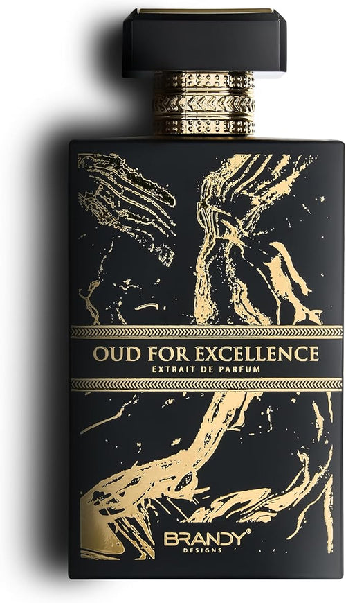 Brandy Designs Oud For Excellence, Unisex Eau De Parfum, 100ml, Saffron-Nutmeg-Lavender Blend, with Agarwood, Patchouli and Musk Notes